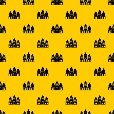 Children house castle pattern vectorのイラスト素材