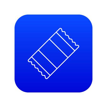 Chocolate icon blue vector isolated on white backgroundのイラスト素材