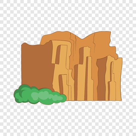 Sandstone cliffs, Talampaya National Park iconのイラスト素材