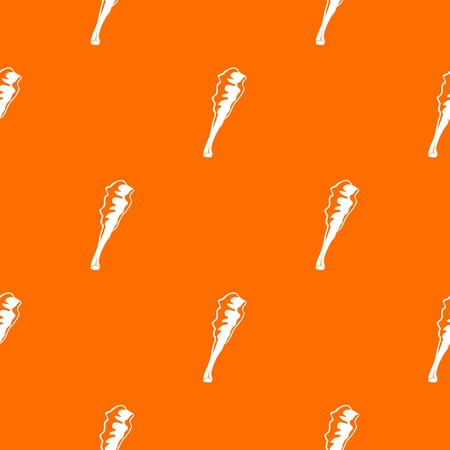 Truncheon pattern vector orangeのイラスト素材