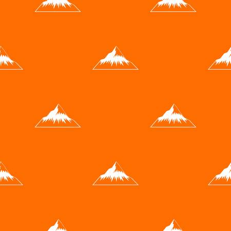 Mountain pattern vector orangeのイラスト素材
