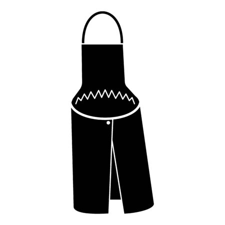 Fashion apron icon. Simple illustration of fashion apron vector icon for web design isolated on white backgroundのイラスト素材