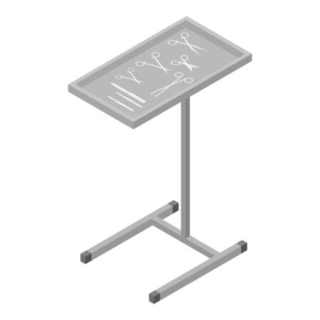 Surgical tools stand icon, isometric styleのイラスト素材