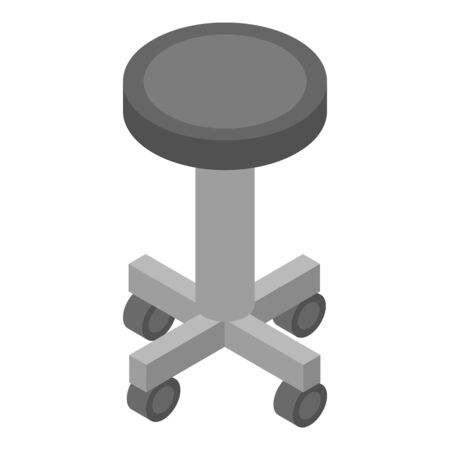 Surgery wheels chair icon. Isometric of surgery wheels chair vector icon for web design isolated on white backgroundのイラスト素材