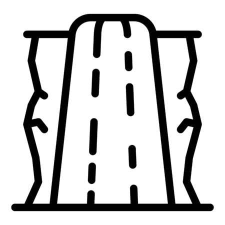 Cascade icon, outline styleのイラスト素材