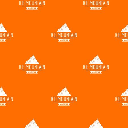 Ice mountain pattern vector orangeのイラスト素材
