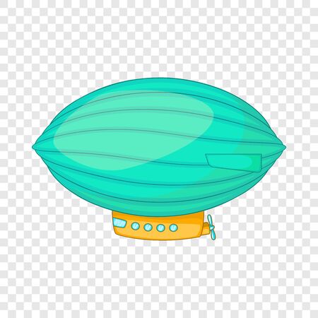 Oval airship icon, cartoon styleのイラスト素材