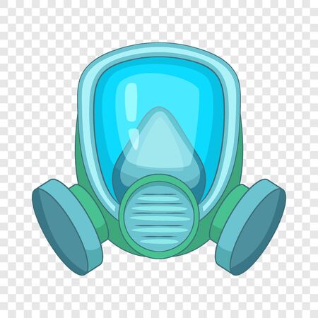 Gas mask icon, cartoon styleのイラスト素材