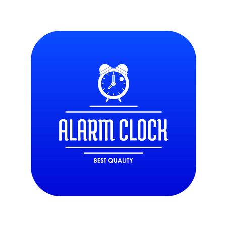 Alarm clock icon blue vectorのイラスト素材