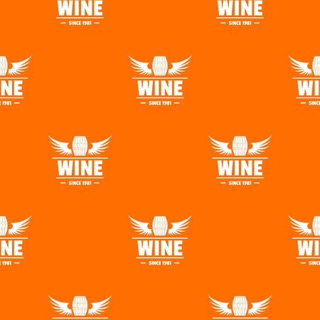 Wine barrel pattern vector orangeのイラスト素材