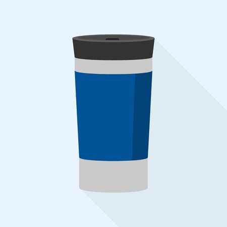 cup icon, flat styleのイラスト素材