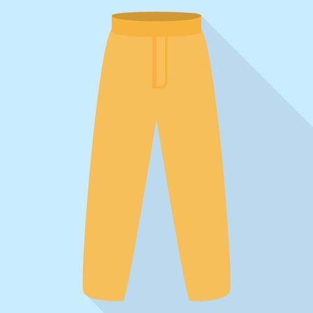 Winter sport pants icon, flat styleのイラスト素材