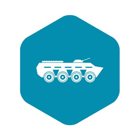 Army battle tank icon, simple styleのイラスト素材