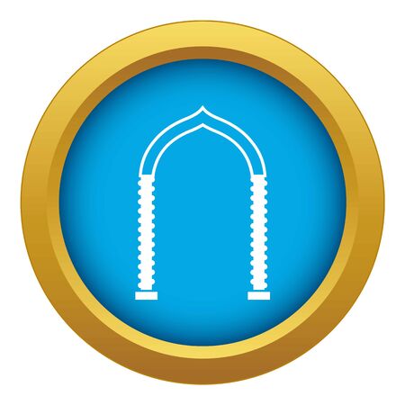Arch icon blue vector isolatedのイラスト素材