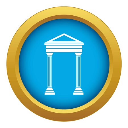 Arch icon blue vector isolatedのイラスト素材