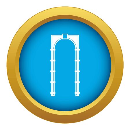 Arch icon blue vector isolatedのイラスト素材