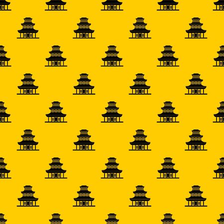 Buddhist temple pattern vectorのイラスト素材