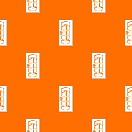 Door pattern vector orangeのイラスト素材