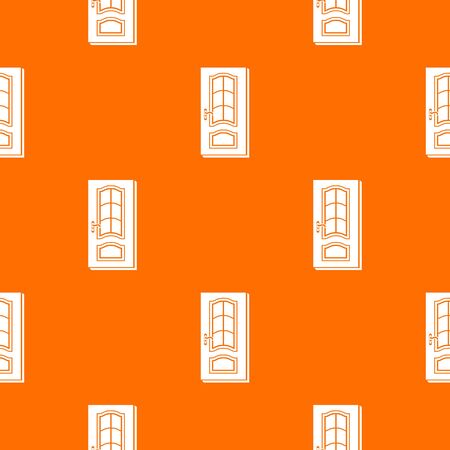 Vertical door pattern vector orangeのイラスト素材