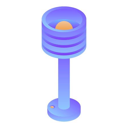 Room lamp icon. Isometric of room lamp vector icon for web design isolated on white backgroundのイラスト素材