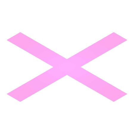 Plus sign icon, isometric style