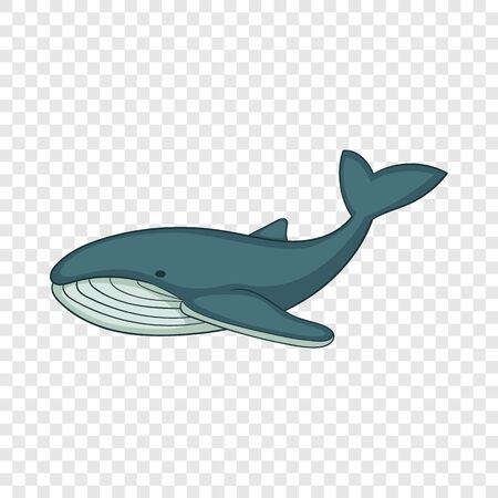 Whale icon, cartoon styleのイラスト素材