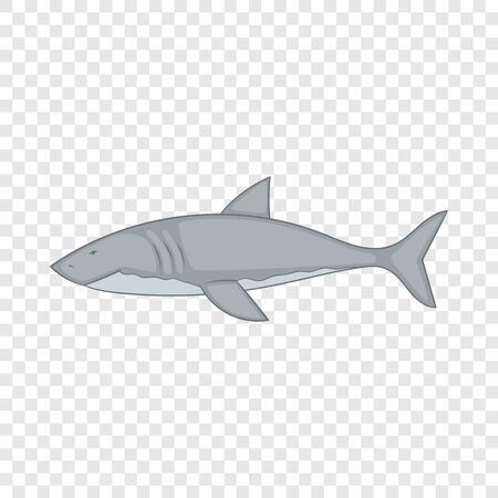 Shark icon, cartoon styleのイラスト素材