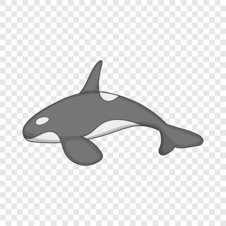 Killer whale icon. Cartoon illustration of killer whale vector icon for webのイラスト素材