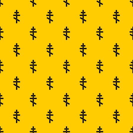Orthodox cross pattern vectorのイラスト素材