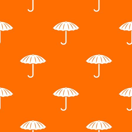 Protection umbrella pattern vector orangeのイラスト素材