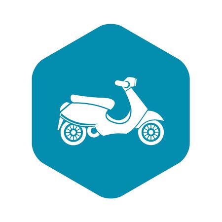 motorbike scooter icon, simple styleのイラスト素材