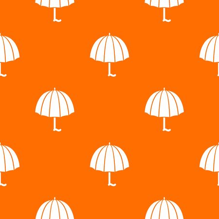 Fashion umbrella pattern vector orangeのイラスト素材
