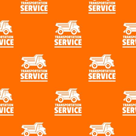 Transportation company pattern vector orangeのイラスト素材