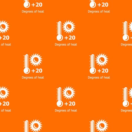 Heat pattern vector orangeのイラスト素材