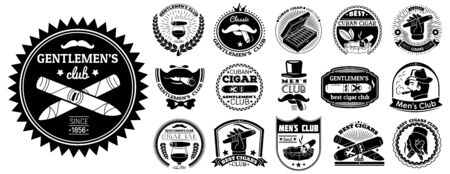 Cigarette set. Simple set of cigarette vector  for web design on white backgroundのイラスト素材