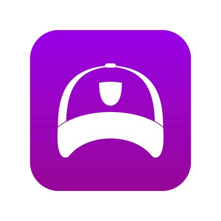 Winter hat icon digital purpleのイラスト素材