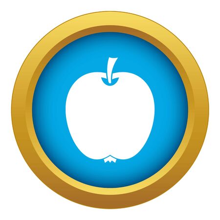 Apple icon blue vector isolatedのイラスト素材
