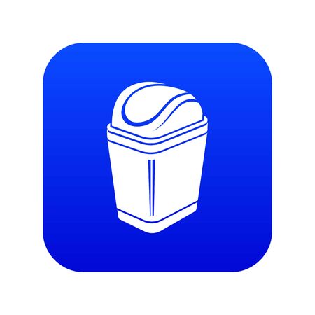 Plastic bin icon, simple styleのイラスト素材