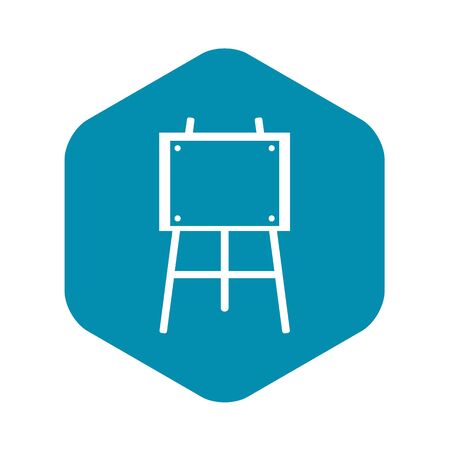 Wooden easel icon, simple styleの写真素材