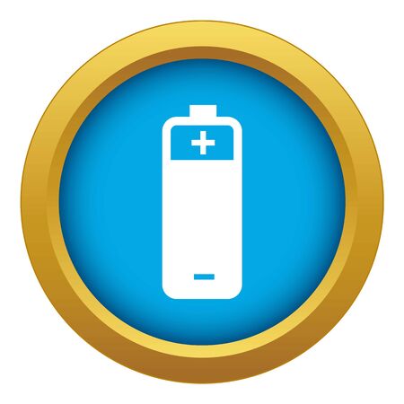 Sun in the sky icon blue isolatedの写真素材
