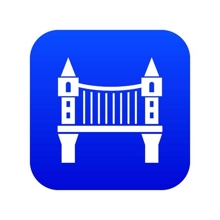 Tower bridge icon blueの写真素材