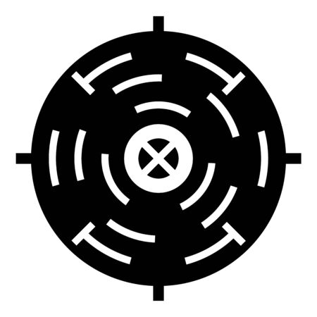 Military aim icon, simple styleの写真素材