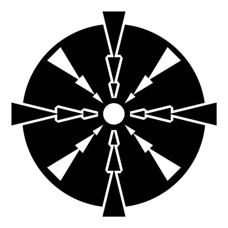 Futuristic crosshair icon, simple styleの写真素材