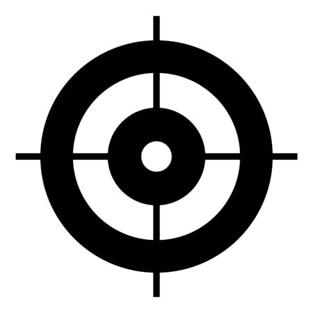 Target aim icon, simple styleの写真素材