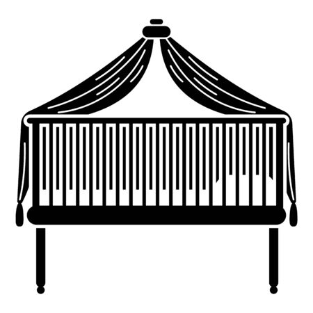 Baby crib icon, simple styleの写真素材