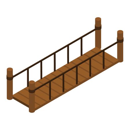 Abyss bridge icon, isometric styleの写真素材