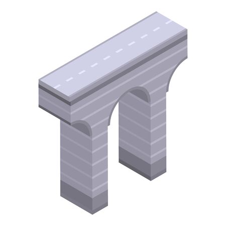 River bridge icon, isometric styleの写真素材