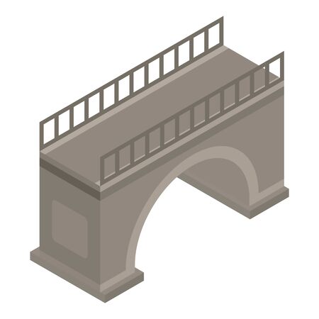 Urban bridge icon, isometric styleの写真素材