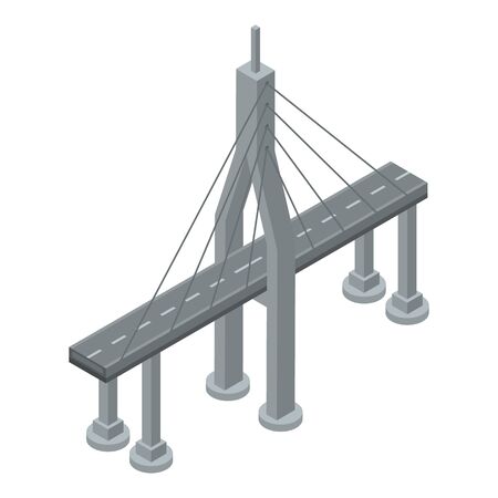 Modern bridge icon, isometric styleの写真素材