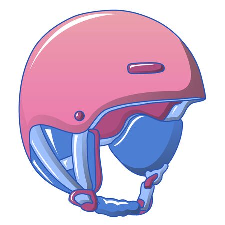 Ski helmet icon, cartoon styleの写真素材